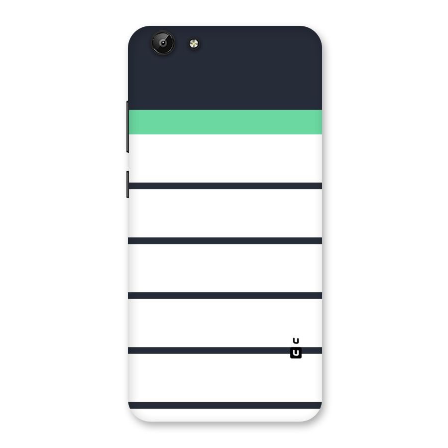 White and Simple Stripes Back Case for Vivo Y69