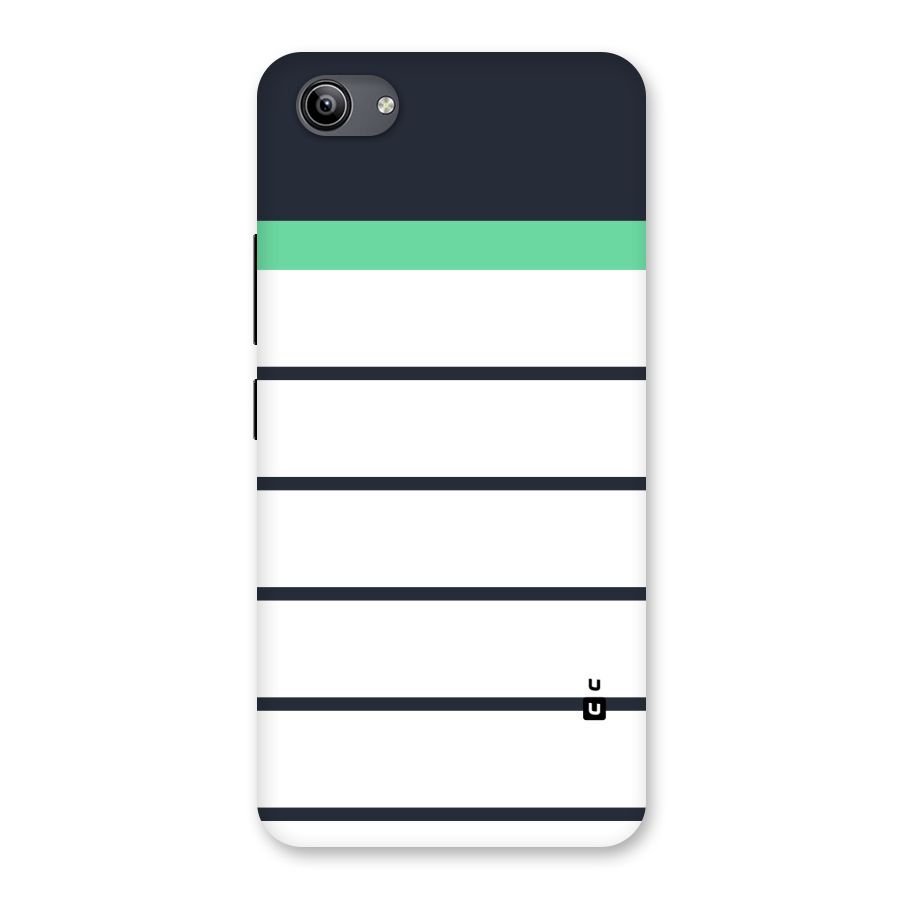 White and Simple Stripes Back Case for Vivo Y81i