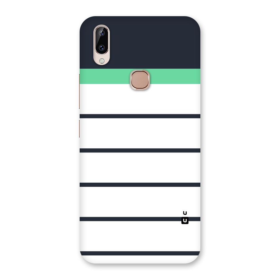 White and Simple Stripes Back Case for Vivo Y83 Pro