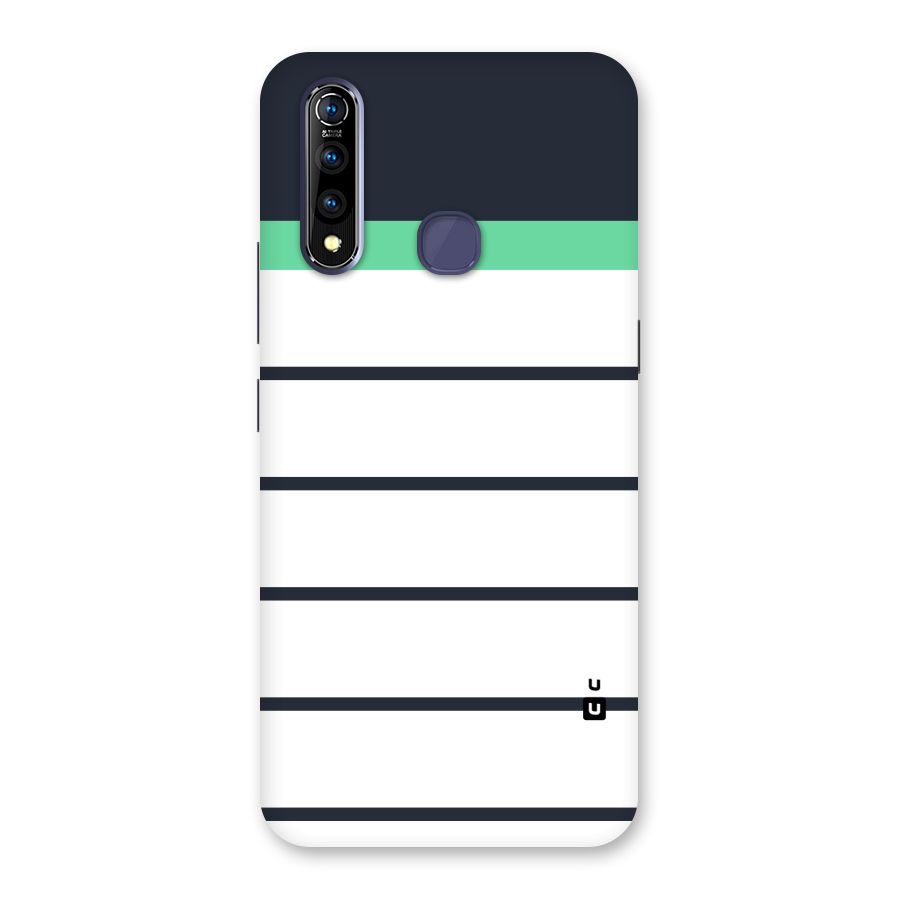 White and Simple Stripes Back Case for Vivo Z1 Pro