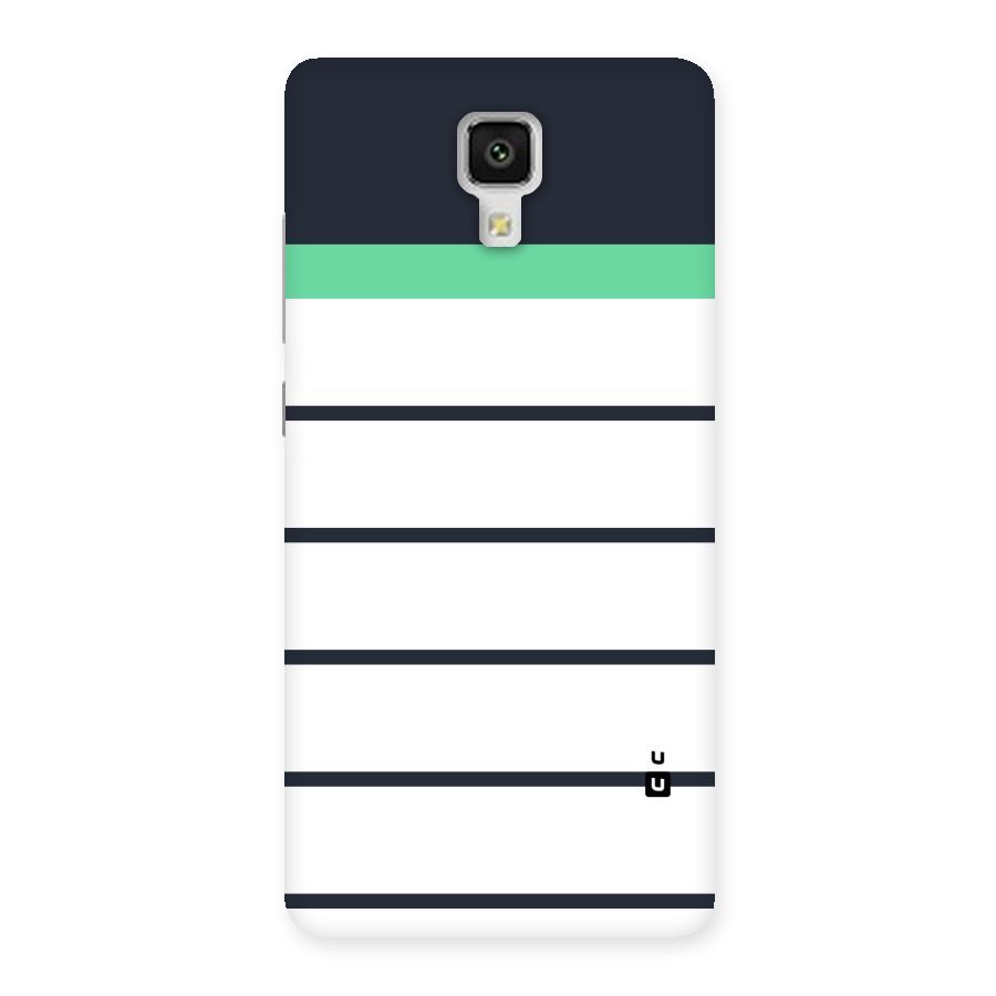 White and Simple Stripes Back Case for Xiaomi Mi 4
