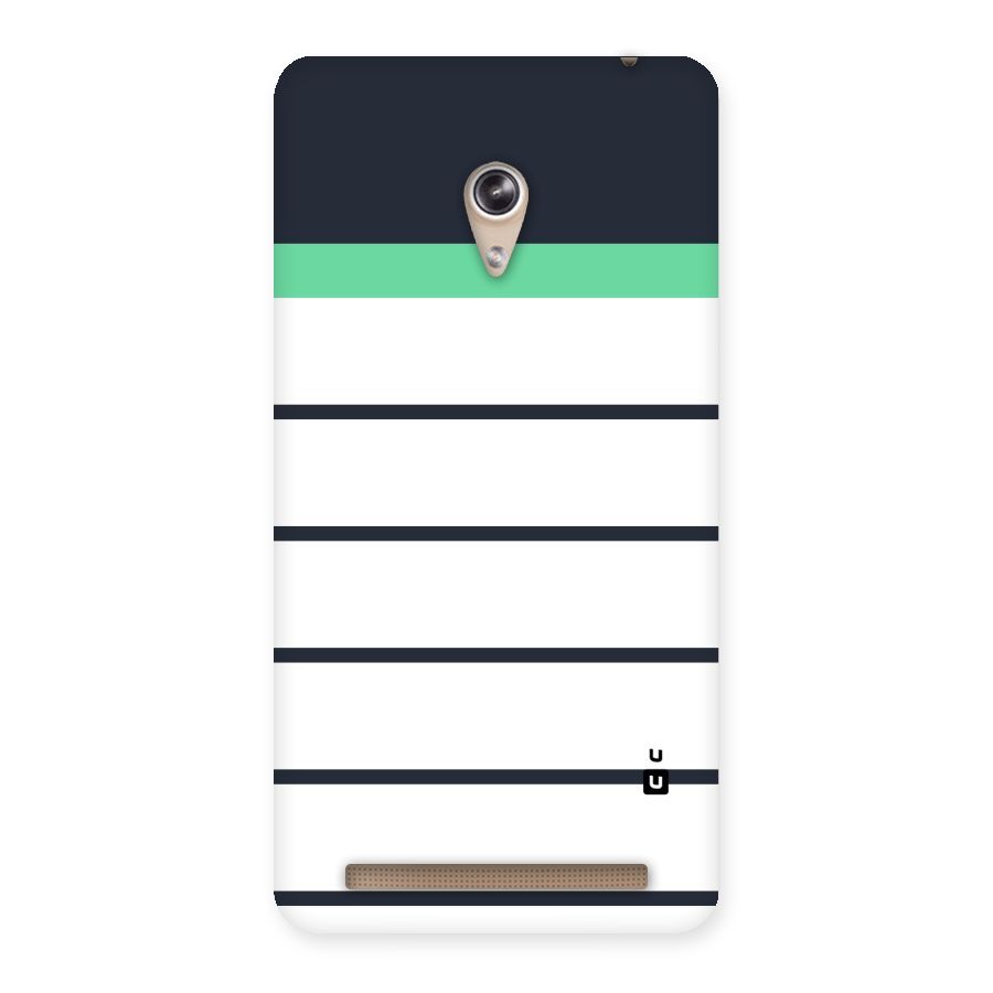 White and Simple Stripes Back Case for Zenfone 6