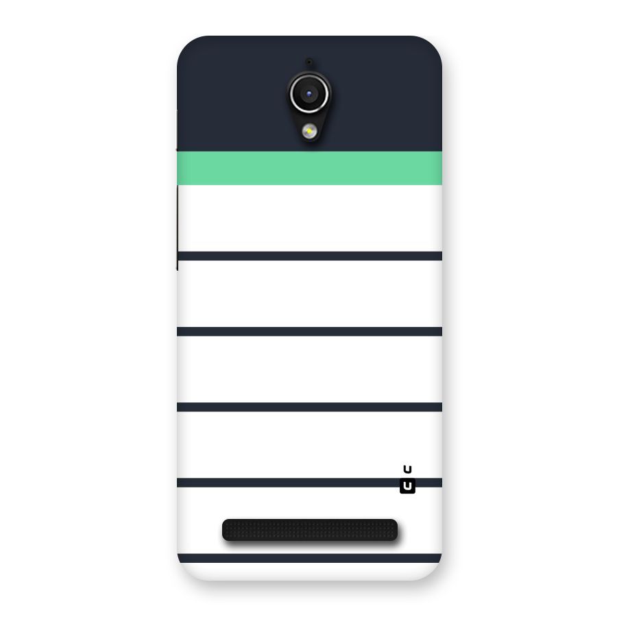 White and Simple Stripes Back Case for Zenfone Go
