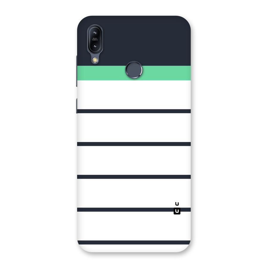 White and Simple Stripes Back Case for Zenfone Max M2