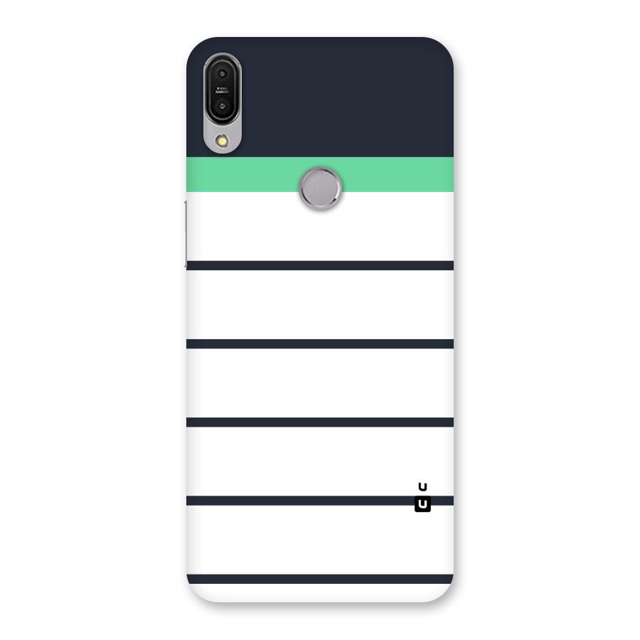 White and Simple Stripes Back Case for Zenfone Max Pro M1