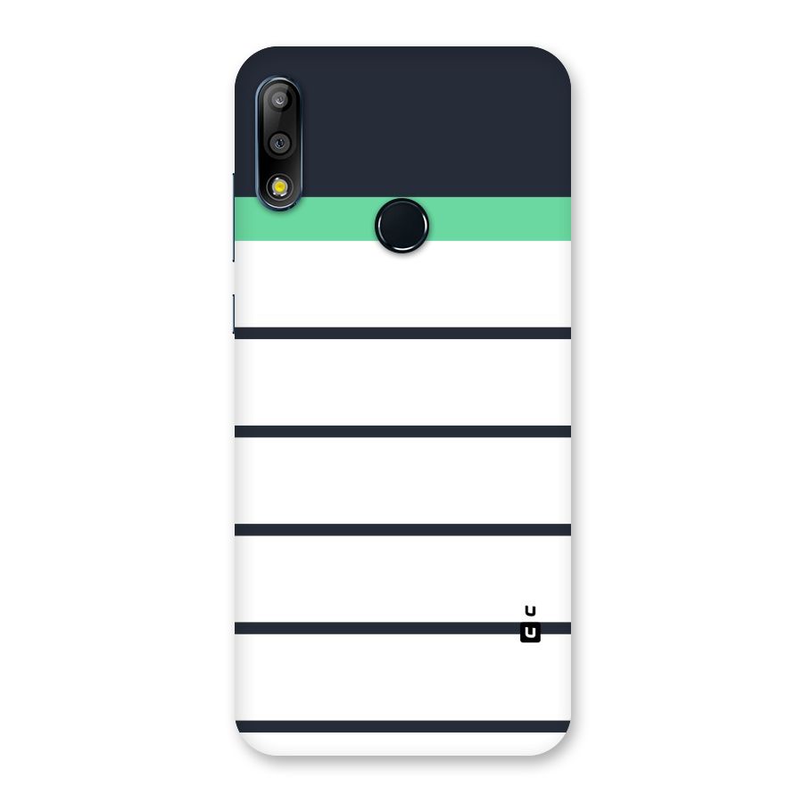 White and Simple Stripes Back Case for Zenfone Max Pro M2