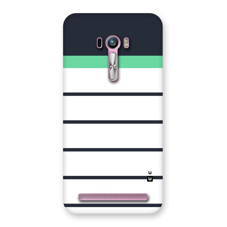 White and Simple Stripes Back Case for Zenfone Selfie