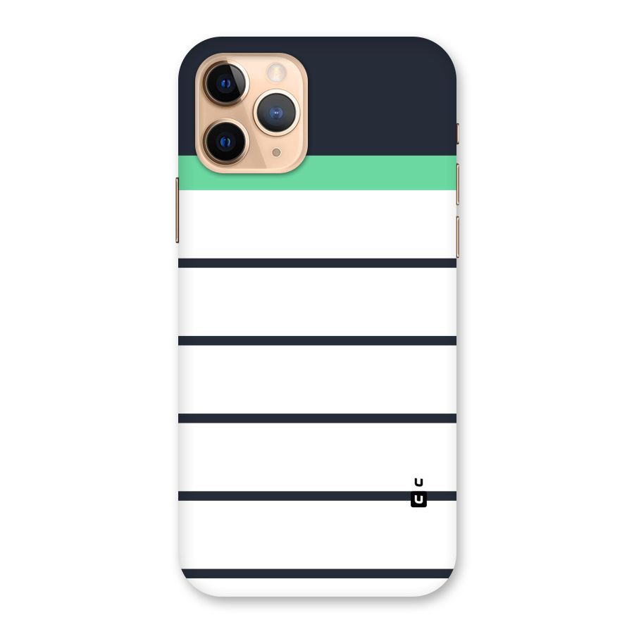 White and Simple Stripes Back Case for iPhone 11 Pro