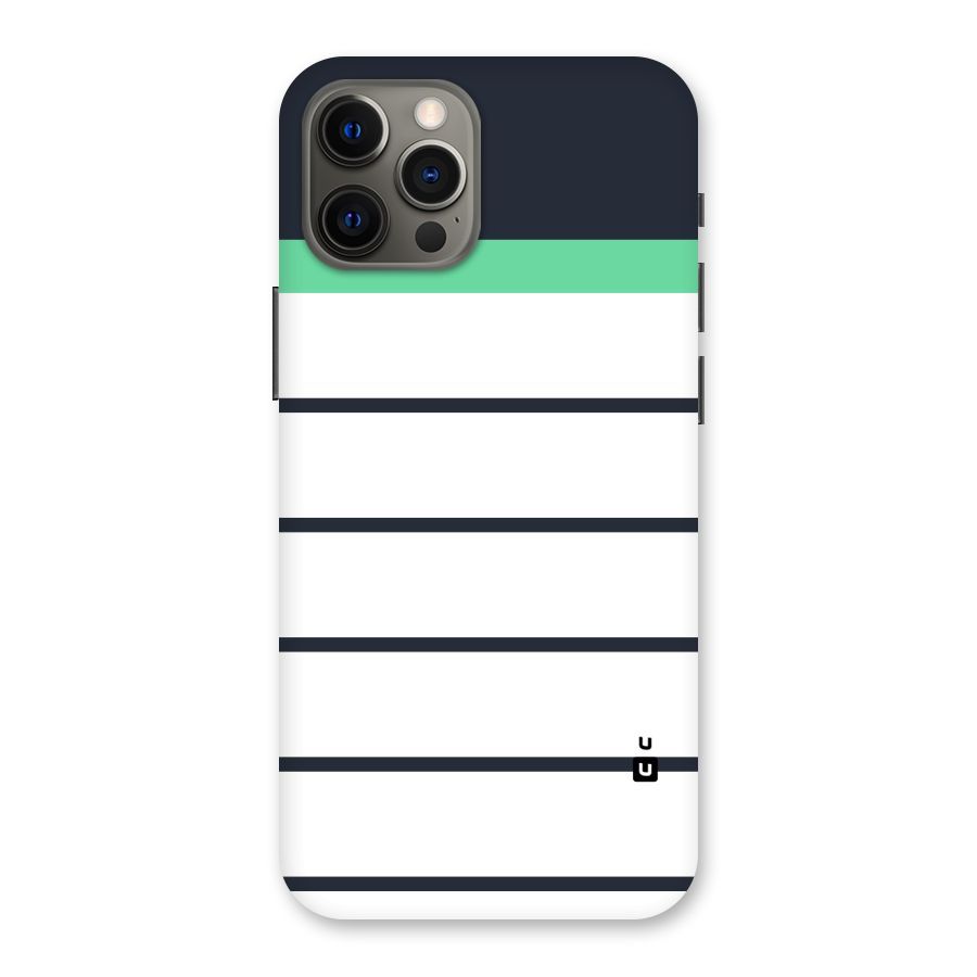 White and Simple Stripes Back Case for iPhone 12 Pro Max