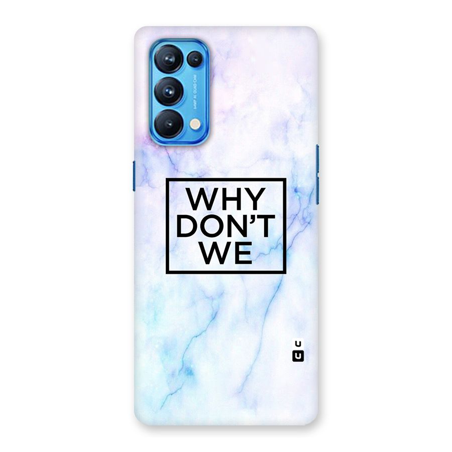 Why Dont We Back Case for Oppo Reno5 Pro 5G