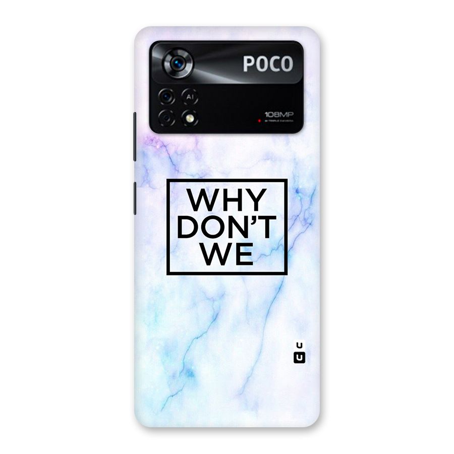 Why Dont We Back Case for Poco X4 Pro 5G