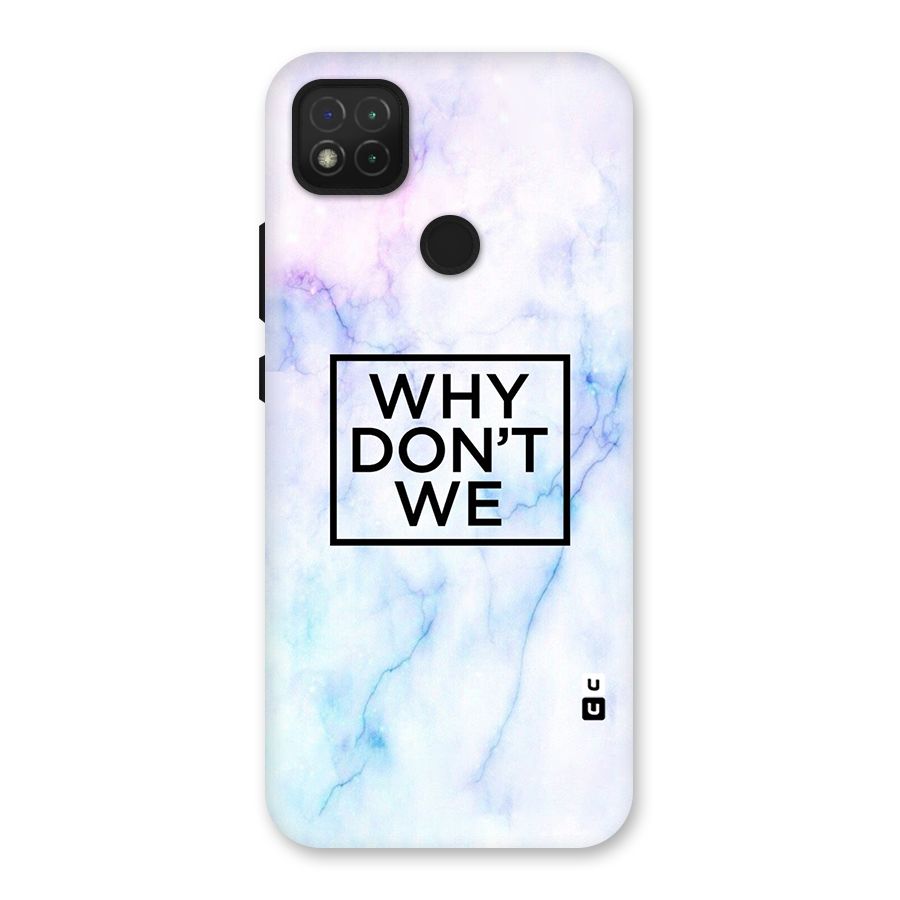 Why Dont We Back Case for Redmi 9