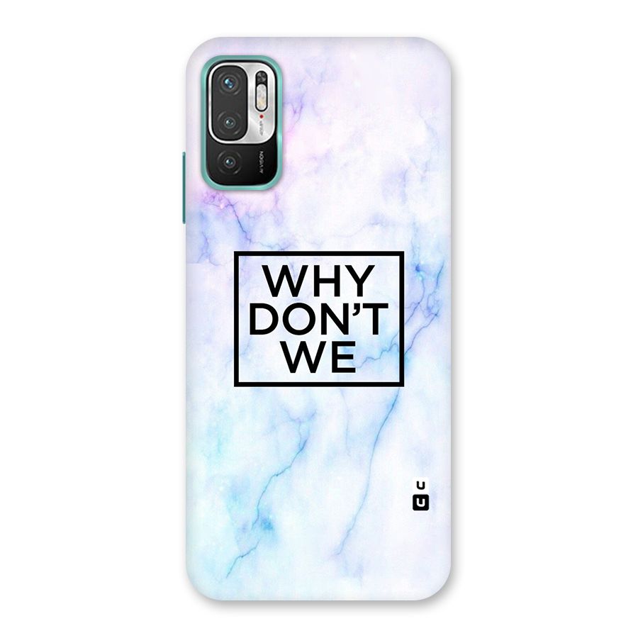 Why Dont We Back Case for Redmi Note 10T 5G