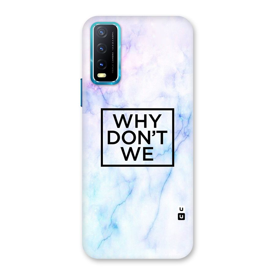 Why Dont We Back Case for Vivo Y20G