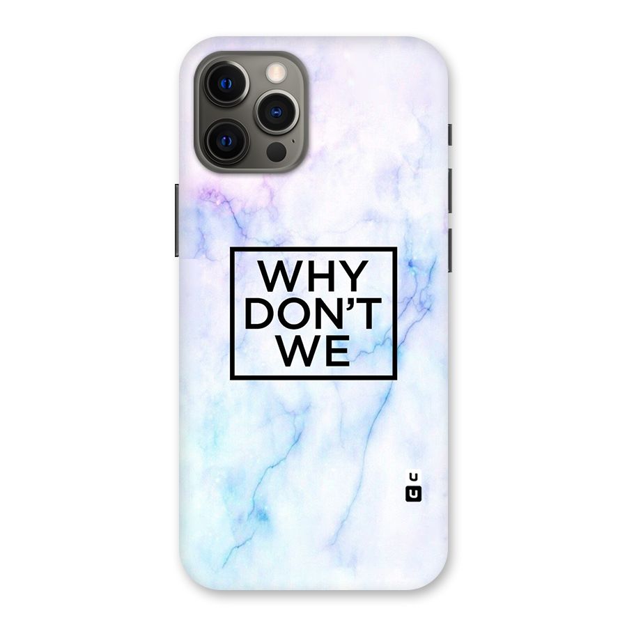 Why Dont We Back Case for iPhone 12 Pro Max
