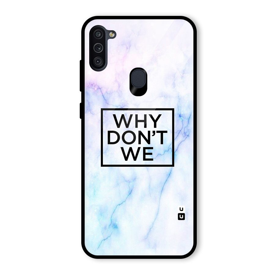 Why Dont We Glass Back Case for Galaxy M11