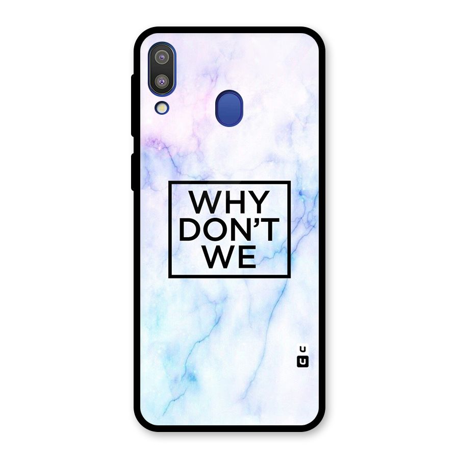 Why Dont We Glass Back Case for Galaxy M20