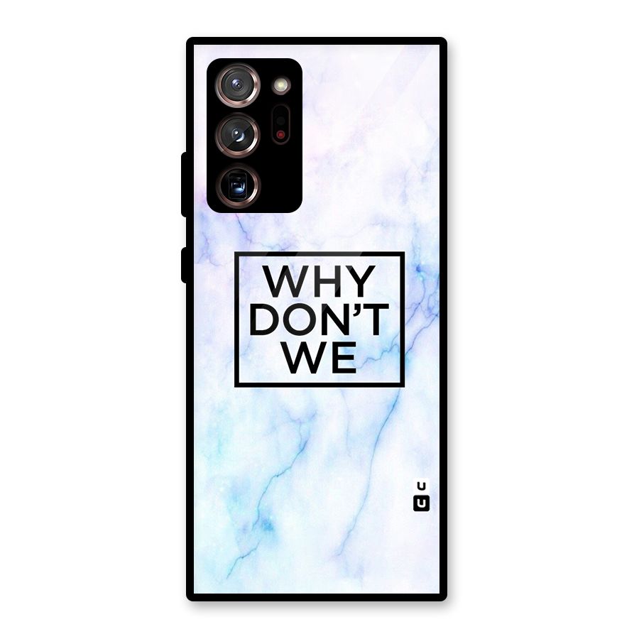 Why Dont We Glass Back Case for Galaxy Note 20 Ultra