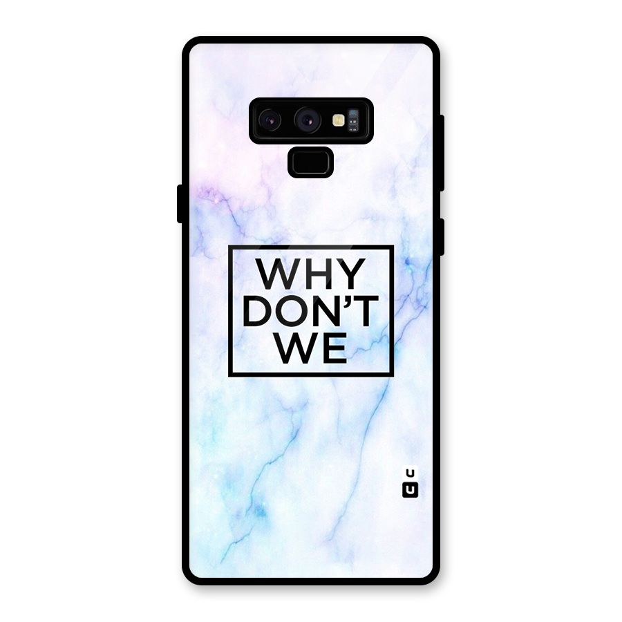 Why Dont We Glass Back Case for Galaxy Note 9