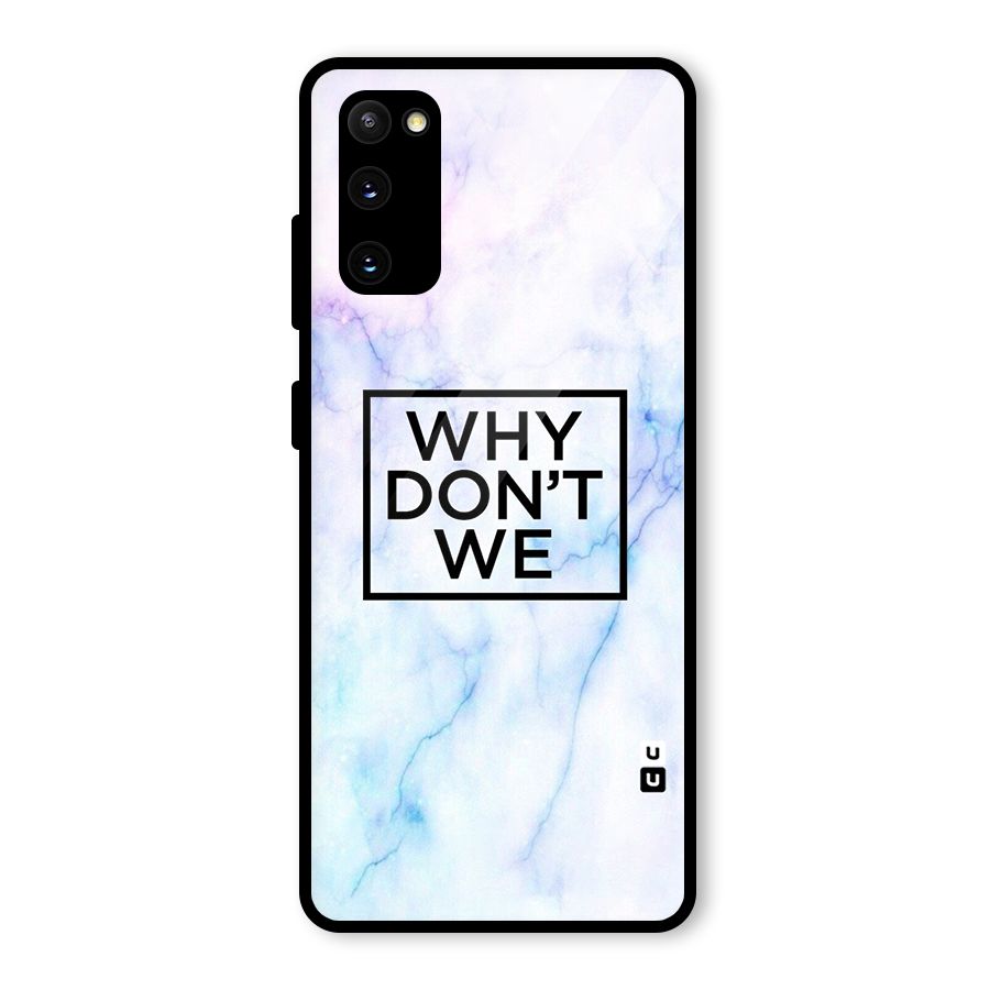 Why Dont We Glass Back Case for Galaxy S20 FE 5G