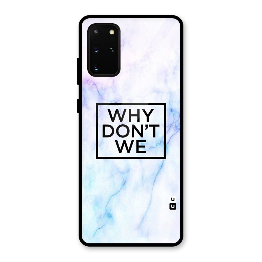 Why Dont We Glass Back Case for Galaxy S20 Plus