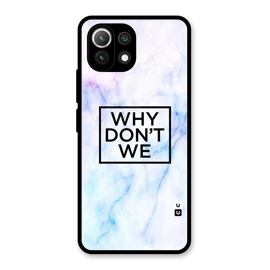 Why Dont We Glass Back Case for Mi 11 Lite