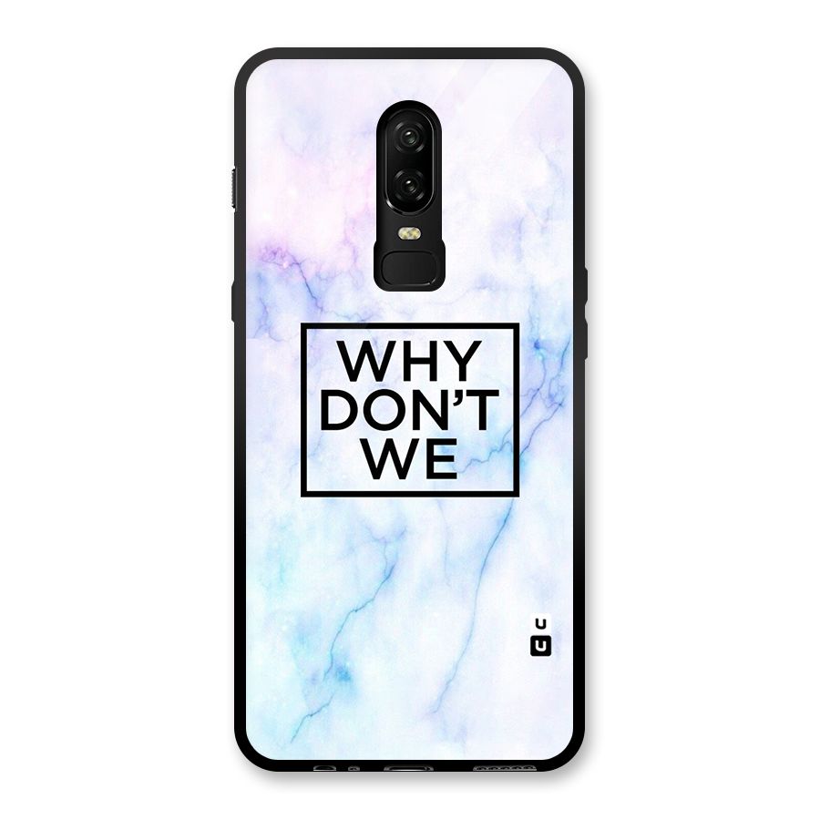Why Dont We Glass Back Case for OnePlus 6