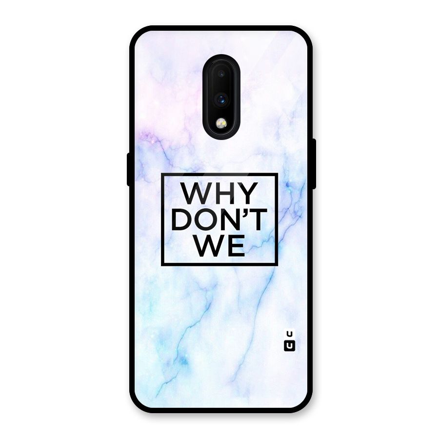 Why Dont We Glass Back Case for OnePlus 7