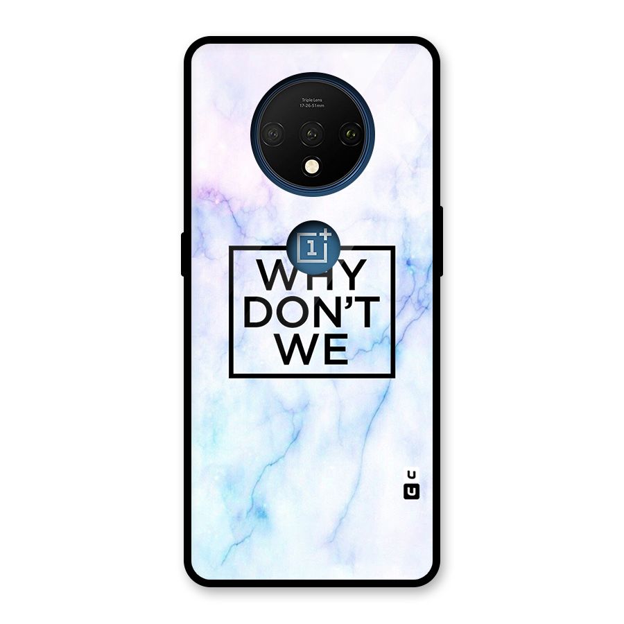 Why Dont We Glass Back Case for OnePlus 7T