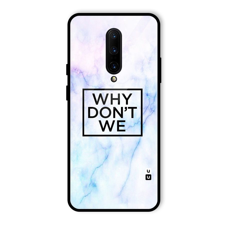 Why Dont We Glass Back Case for OnePlus 7 Pro