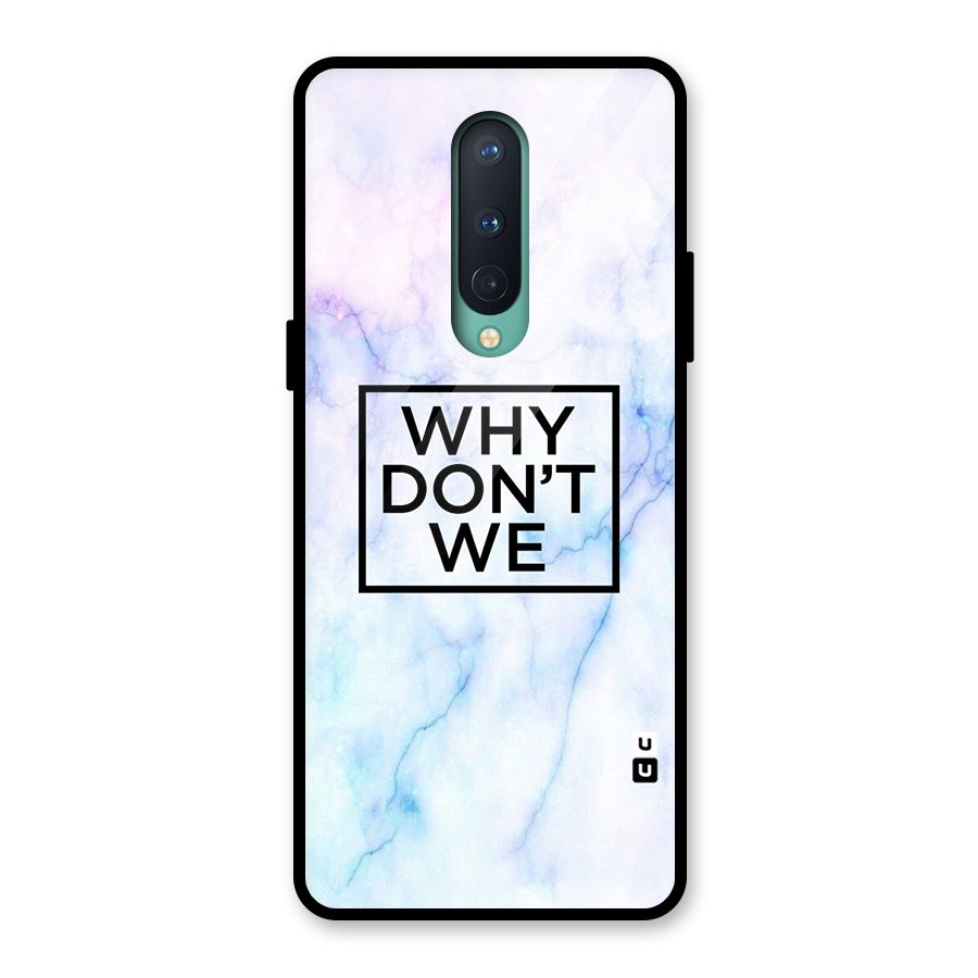 Why Dont We Glass Back Case for OnePlus 8