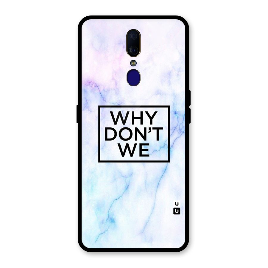 Why Dont We Glass Back Case for Oppo F11