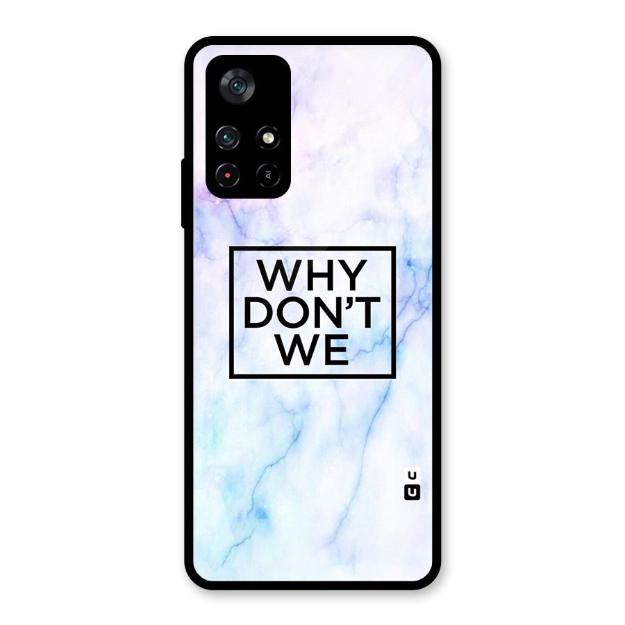 Why Dont We Glass Back Case for Poco M4 Pro 5G