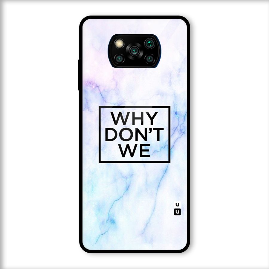 Why Dont We Glass Back Case for Poco X3