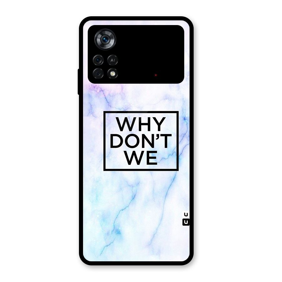 Why Dont We Glass Back Case for Poco X4 Pro 5G