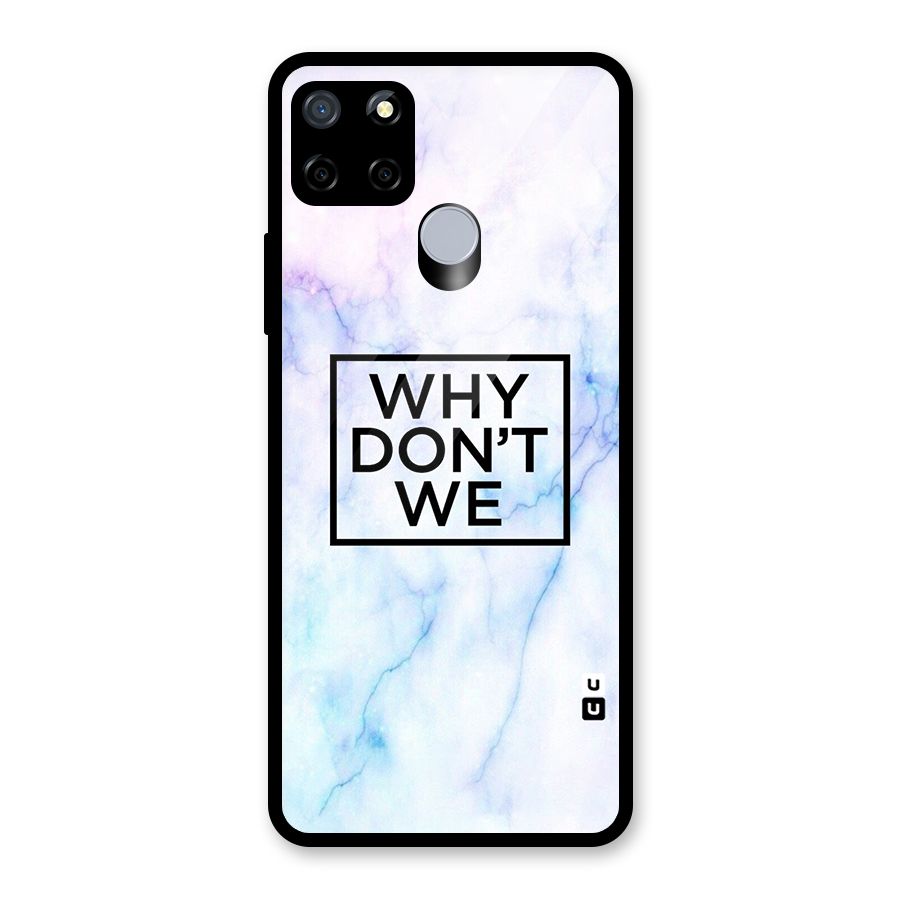Why Dont We Glass Back Case for Realme Narzo 20