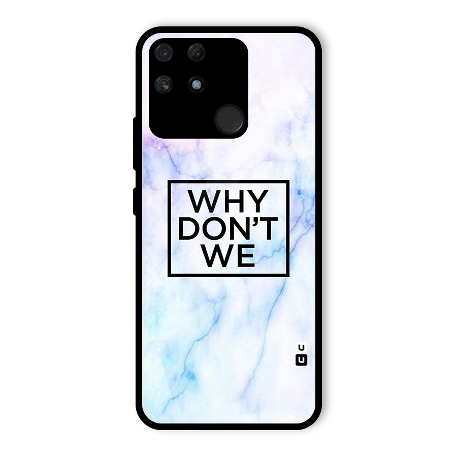 Why Dont We Glass Back Case for Realme Narzo 50A