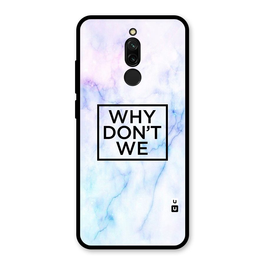 Why Dont We Glass Back Case for Redmi 8