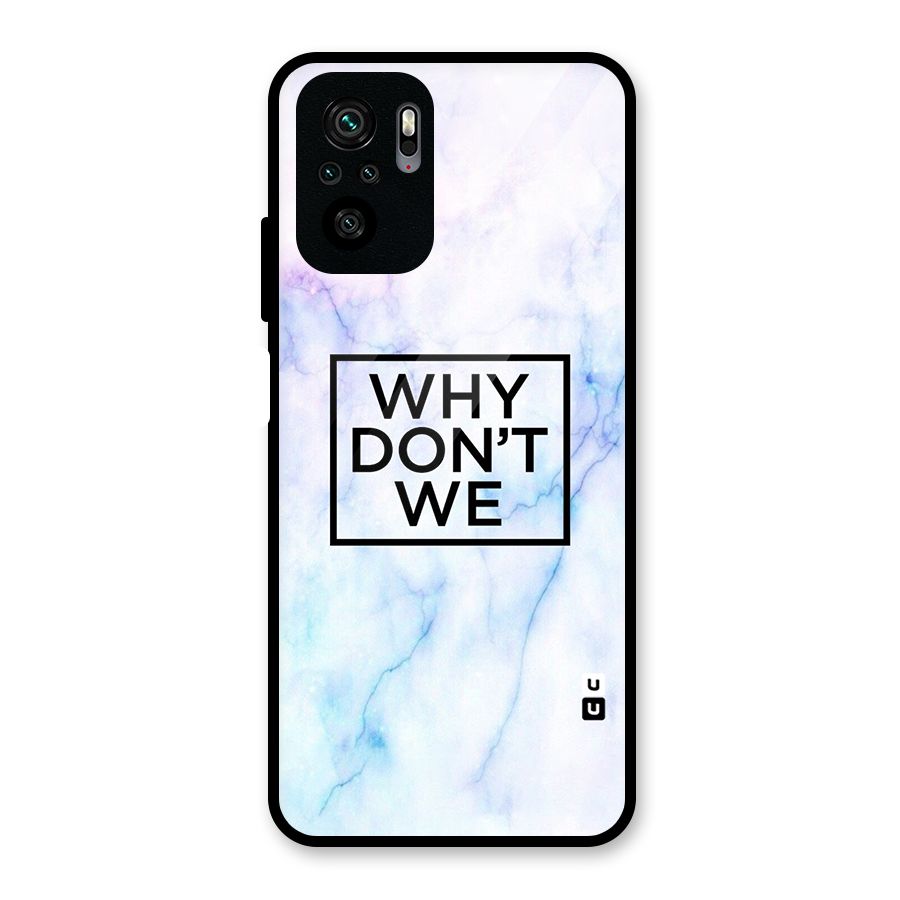 Why Dont We Glass Back Case for Redmi Note 10S