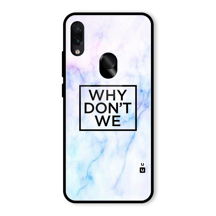 Why Dont We Glass Back Case for Redmi Note 7