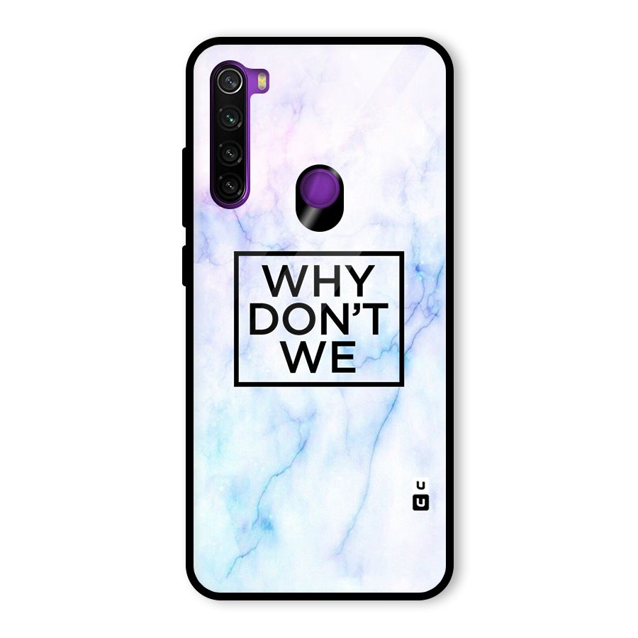Why Dont We Glass Back Case for Redmi Note 8