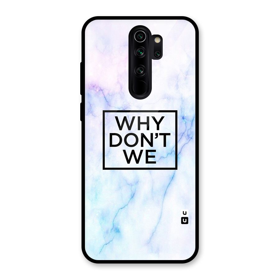 Why Dont We Glass Back Case for Redmi Note 8 Pro