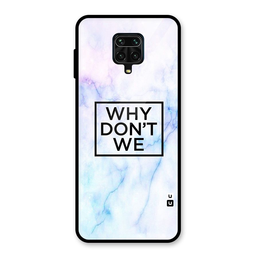 Why Dont We Glass Back Case for Redmi Note 9 Pro Max
