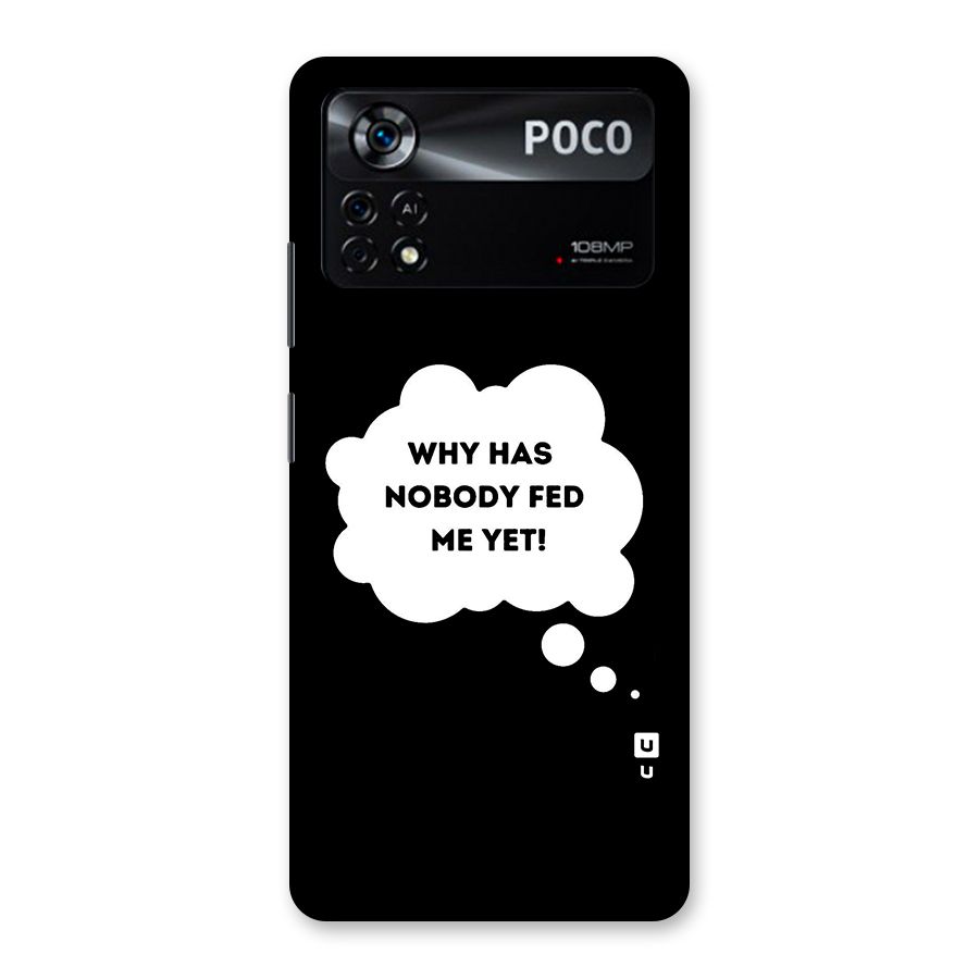 Why No Food Yet Back Case for Poco X4 Pro 5G