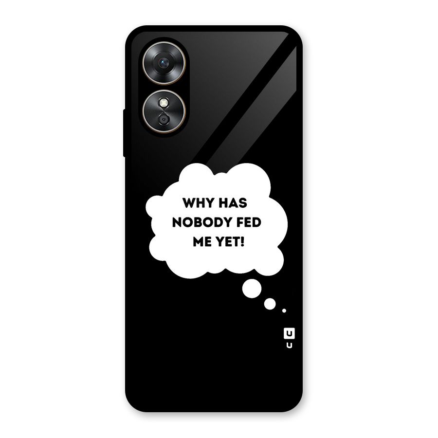 Why No Food Yet Glass Back Case for Oppo A17