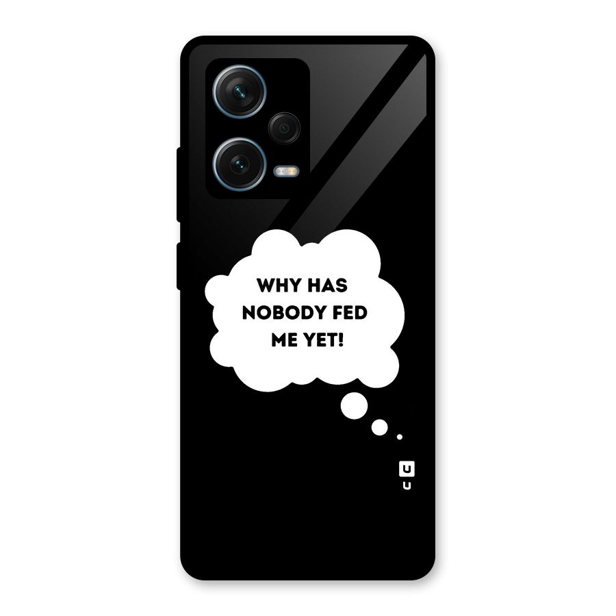 Why No Food Yet Glass Back Case for Redmi Note 12 Pro Plus 5G
