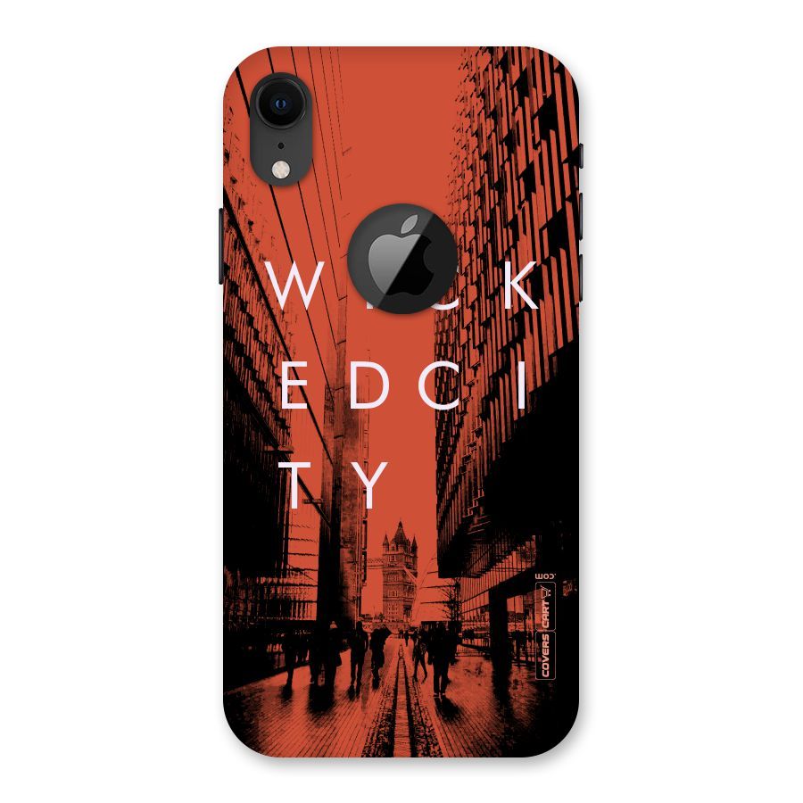 Wicked City Back Case for iPhone XR Logo Cut