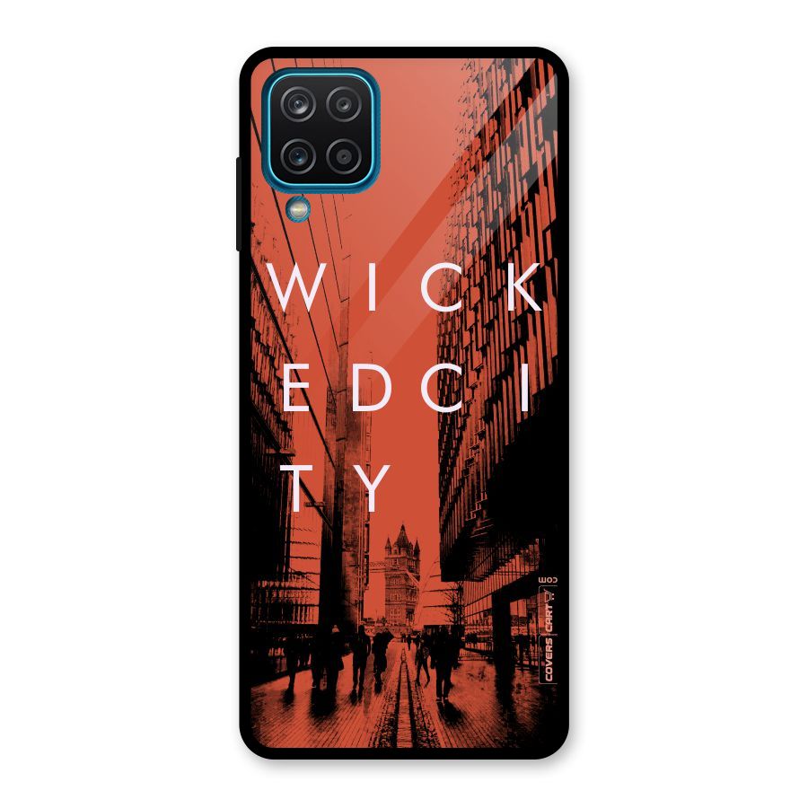 Wicked City Glass Back Case for Galaxy A12