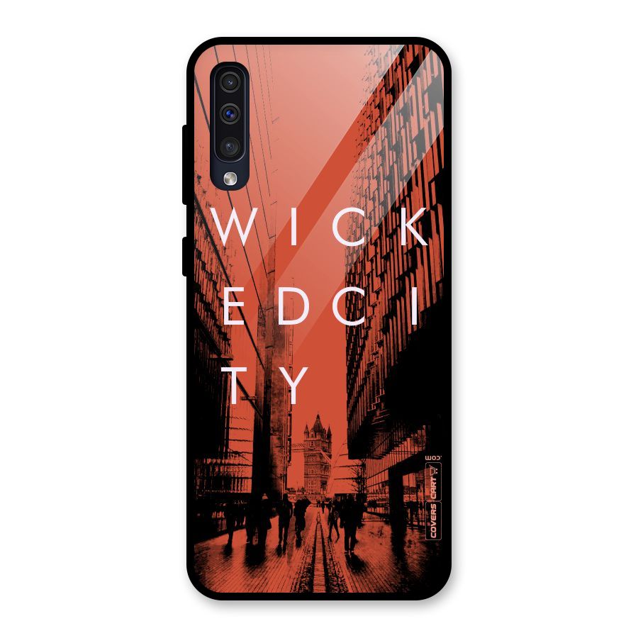 Wicked City Glass Back Case for Galaxy A50