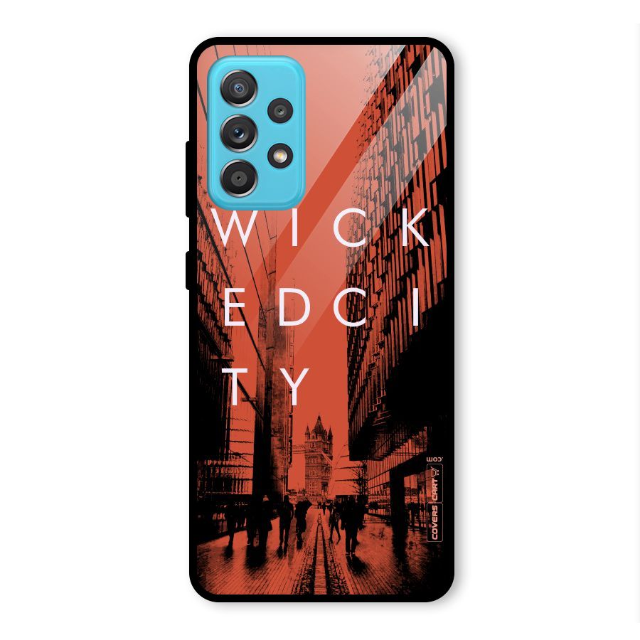 Wicked City Glass Back Case for Galaxy A52